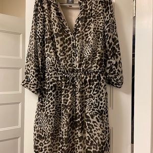 Animal print dress